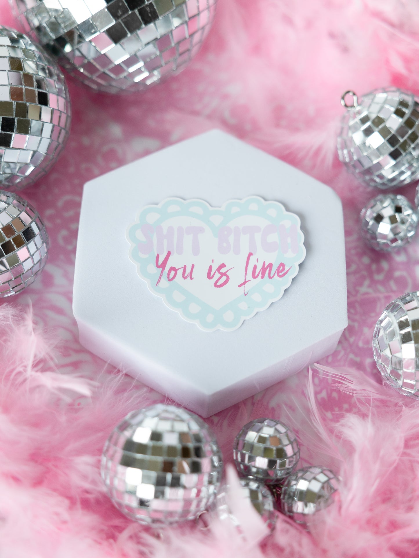 Shit Bitch, You is Fine Sticker