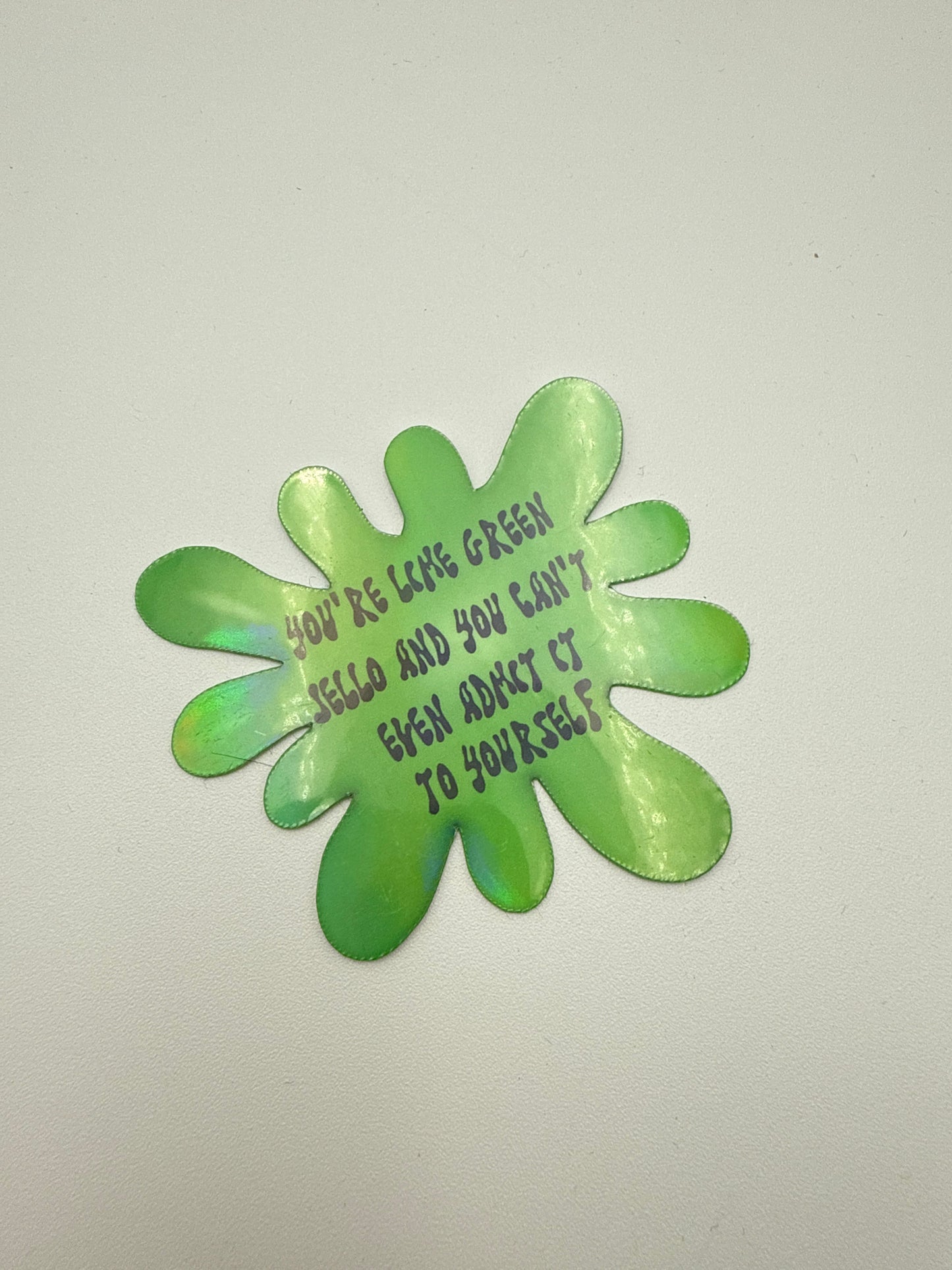 Lime green jello sticker H10