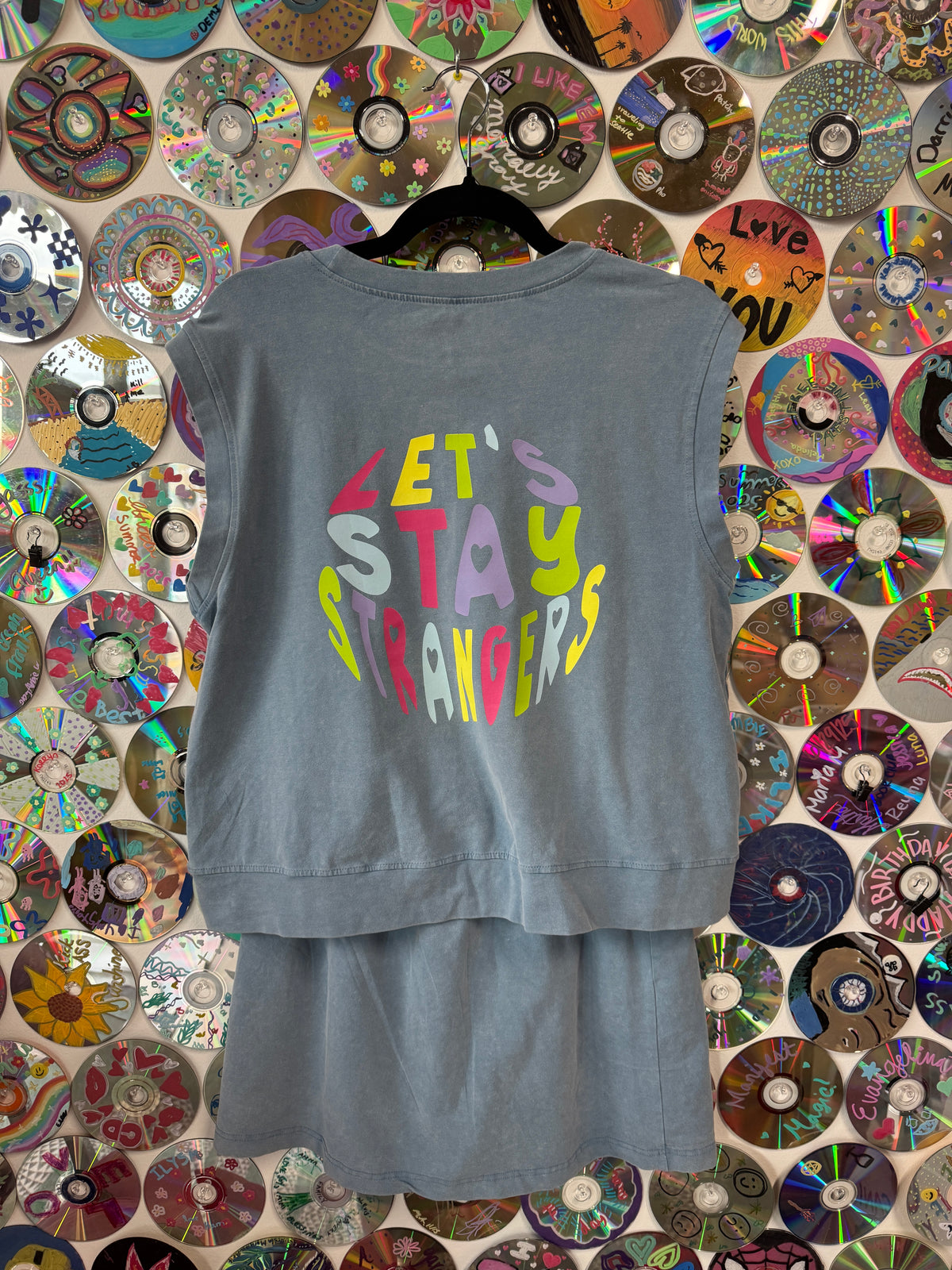 #253 - Let's Stay Strangers Vintage Sweat Short Set - M