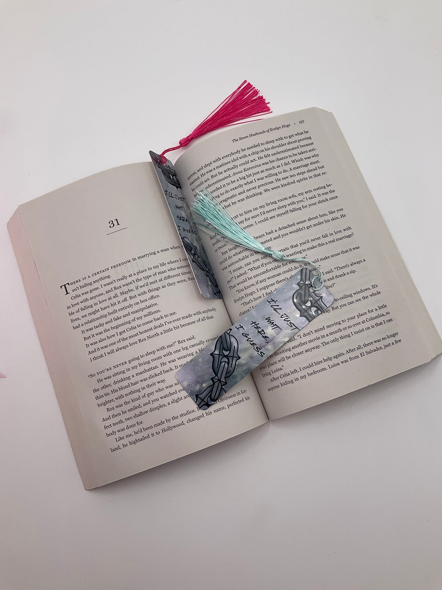 I’ll just wait here metal bookmark