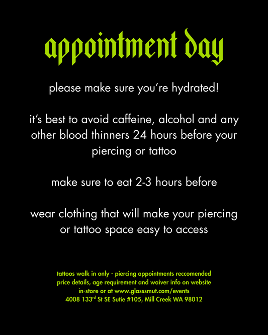 11/15 Tattoo and Piercings Pop-up
