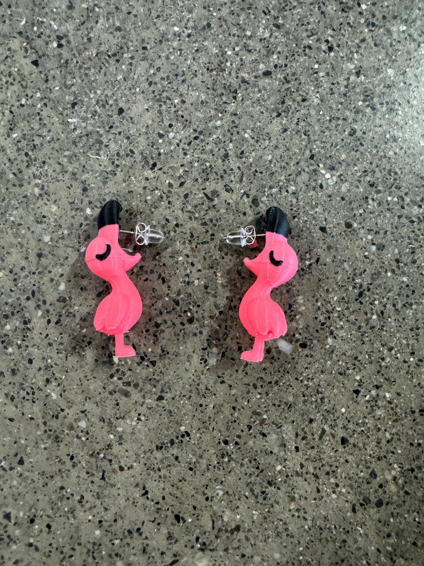 Flamingo Chompy Earrings