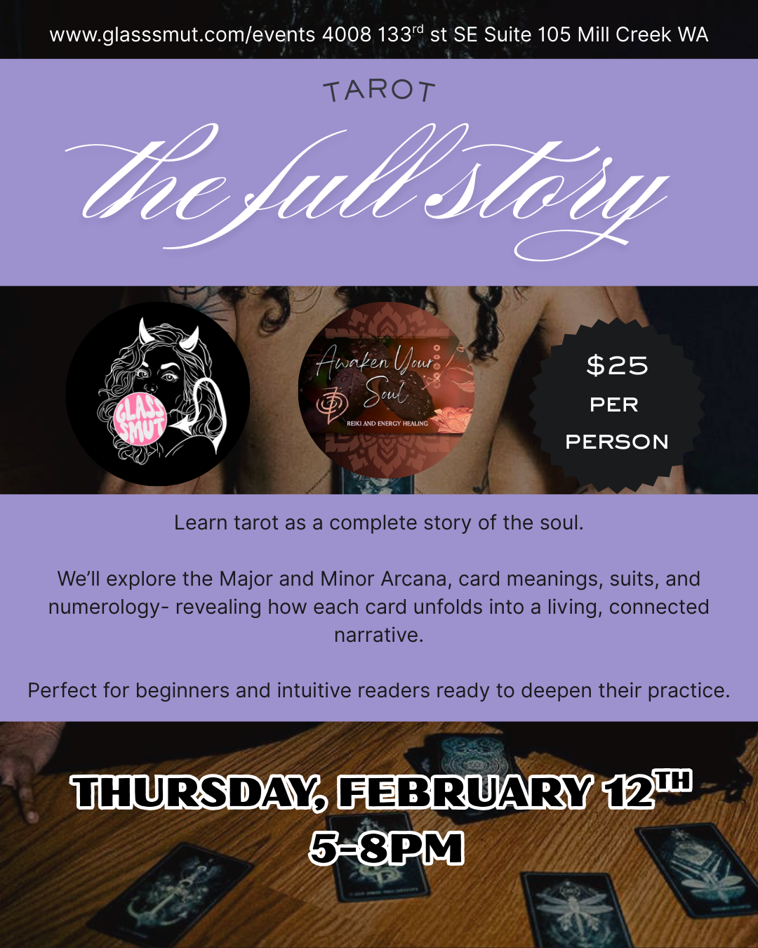 2/12 Learn to Read Tarot Class with Ilena