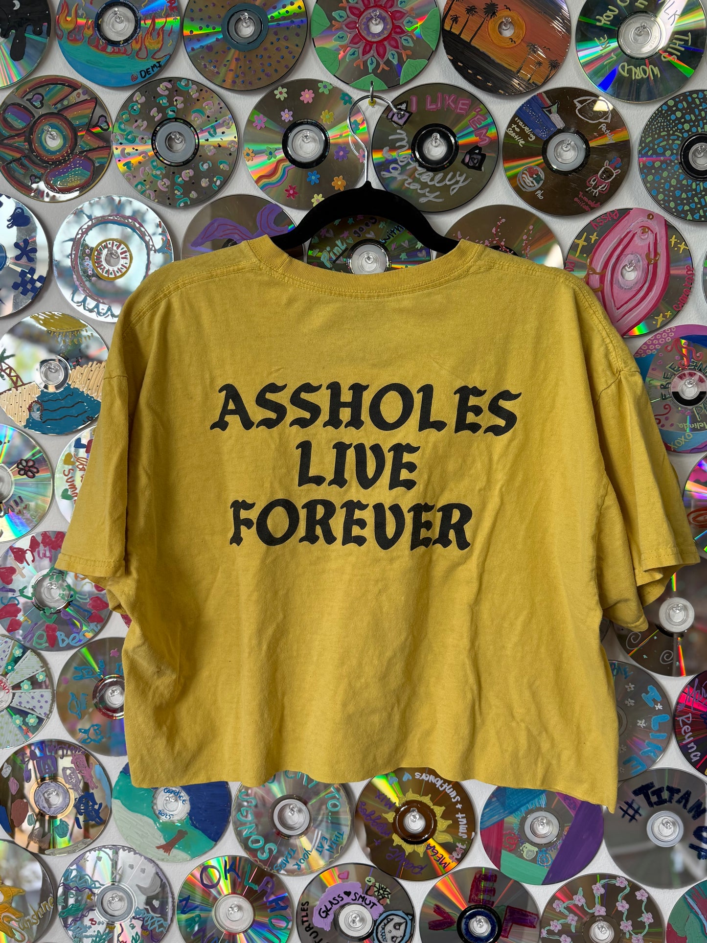 #180 - Assholes Live Forever Crop t-shirt - XL