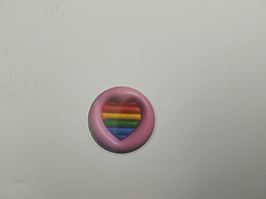 Puffy Pride Heart Sticker G17
