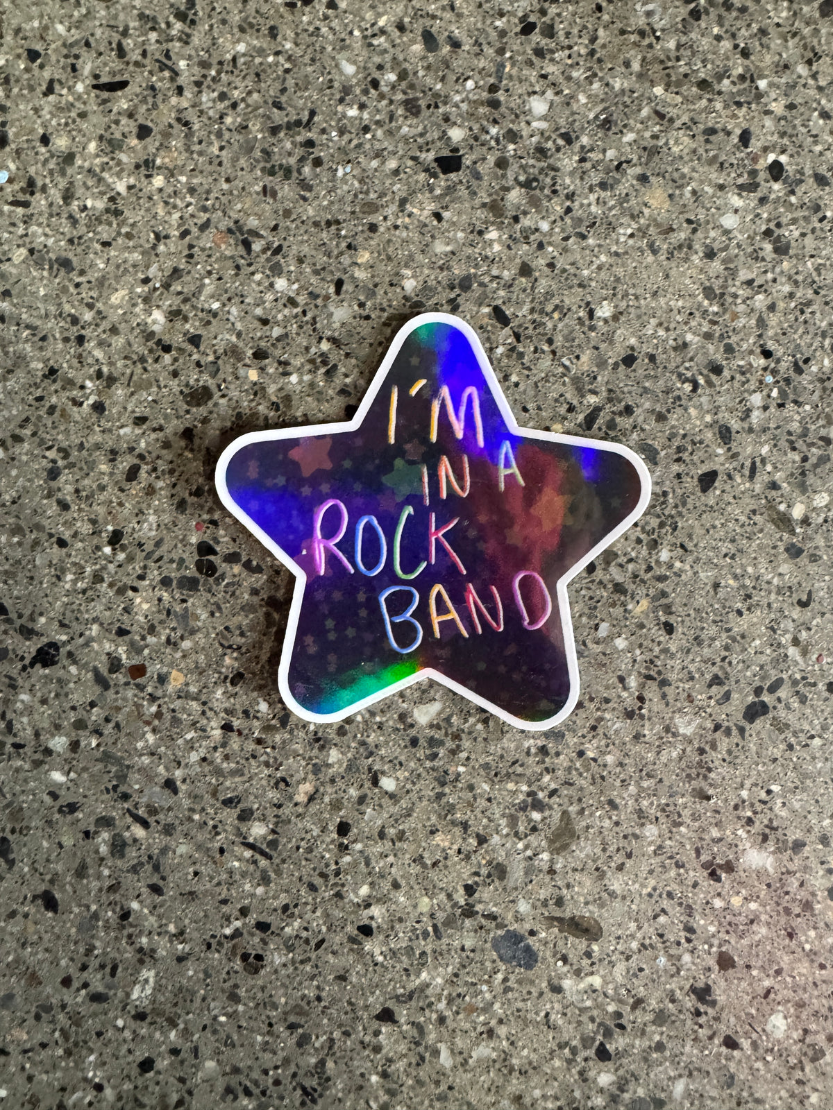 I'm in a rock band Star Sticker - J4
