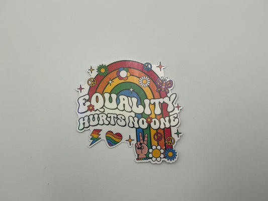 Large Equality Hurts No One Sticker G15