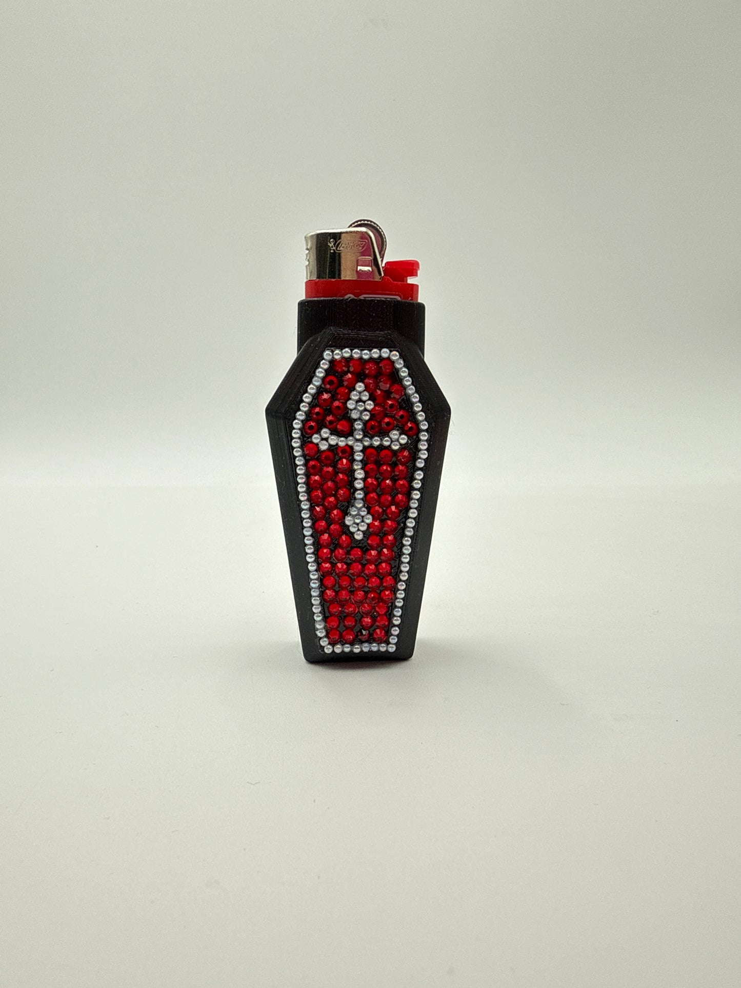 #995 - Pearls and Blood Holy Smokes Lighter Case - BIC