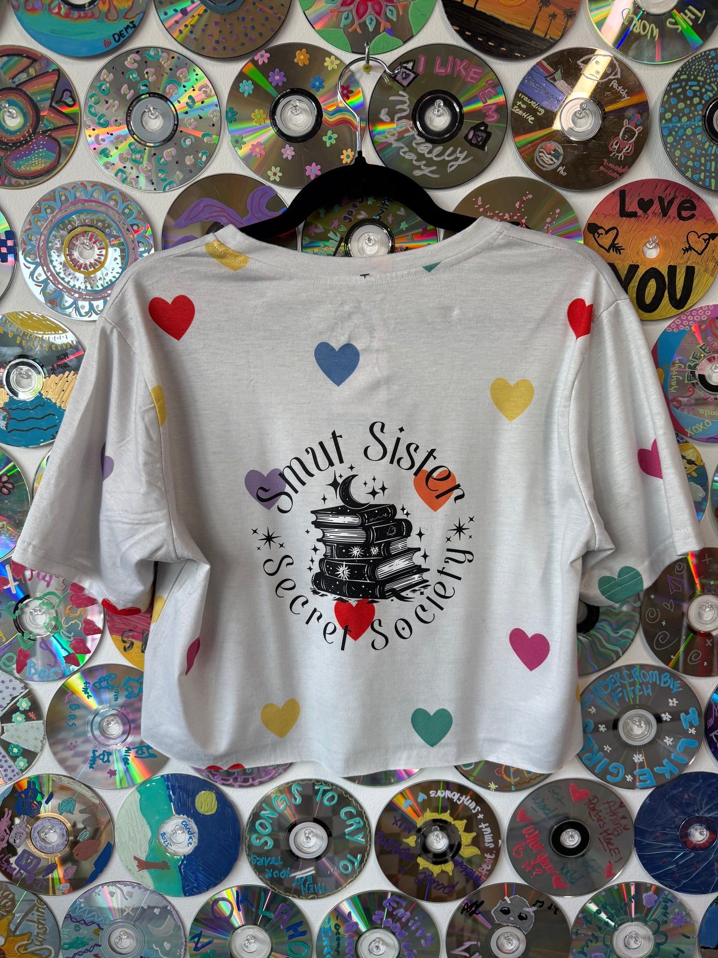 #210 - Smut Sister Secret Society Heart Crop - L