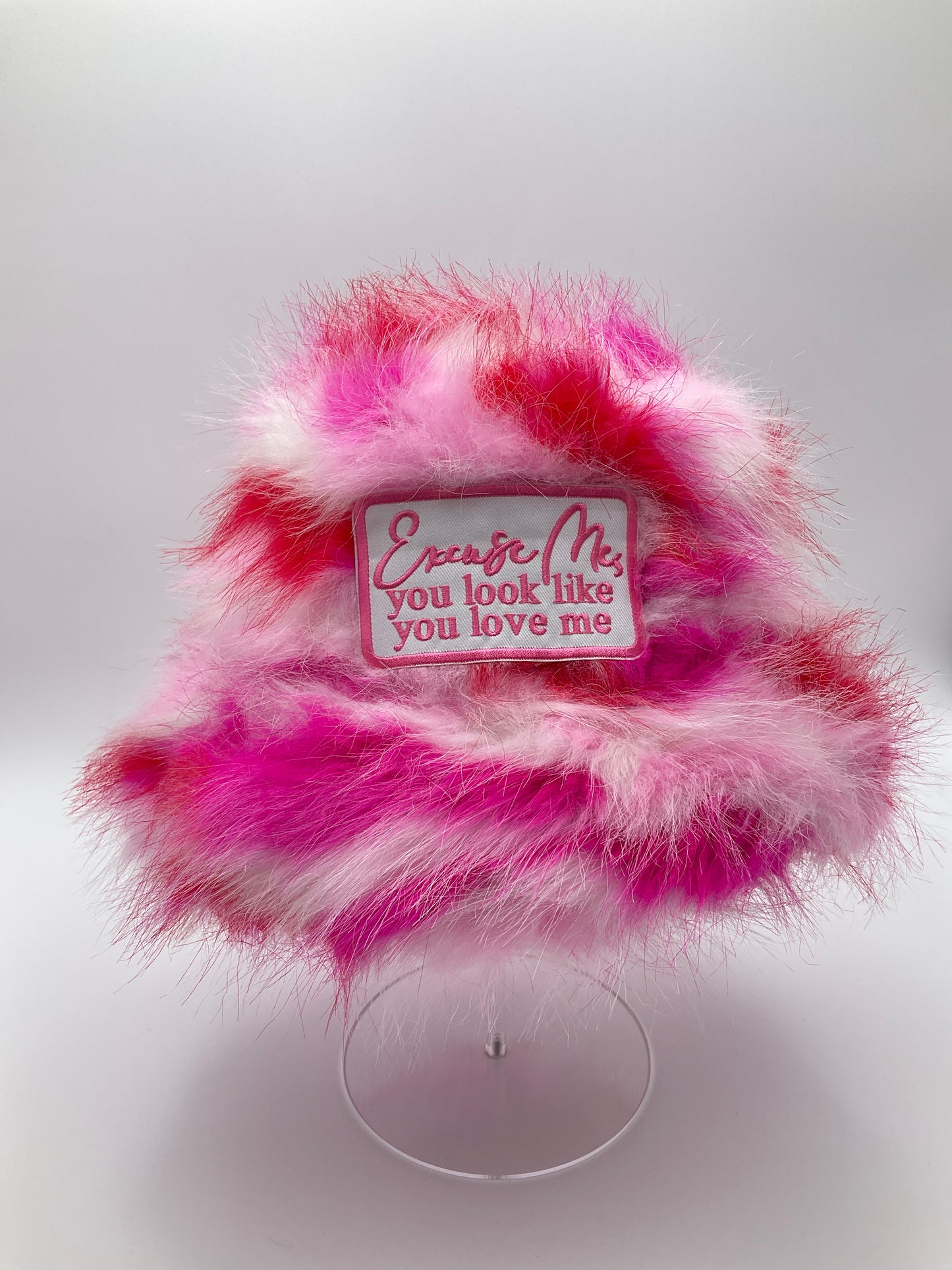 #220 - “Excuse Me, You look like you love me” Fluffy Bucket Hat #220