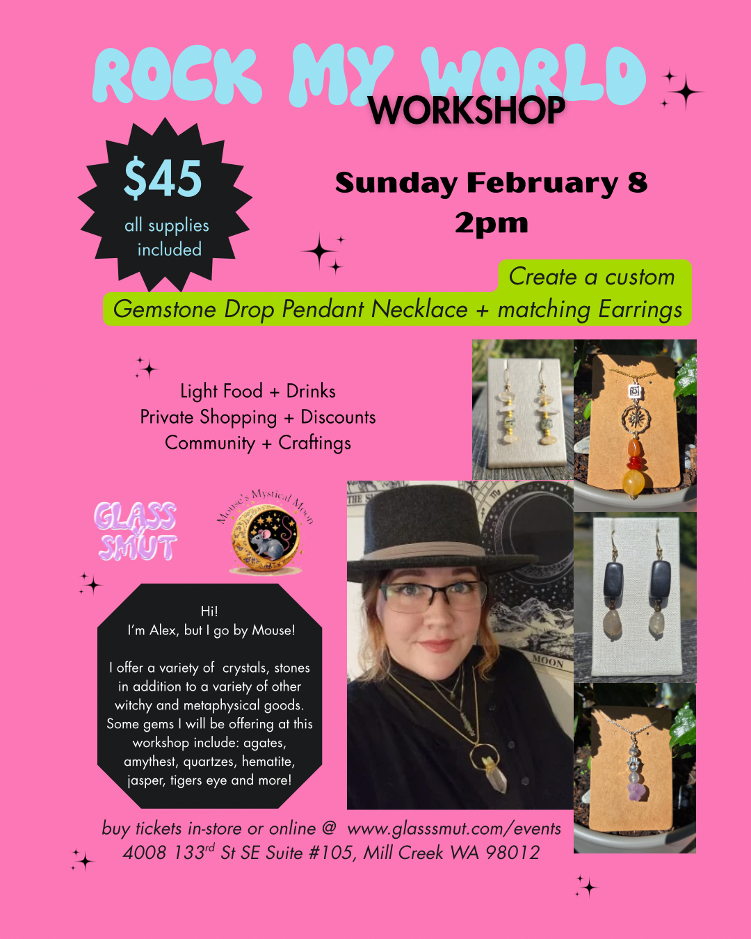 2/08 - Rock My World Workshop with Mouses Mystical Moon