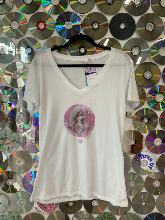 #247 - Goddess Bubble V-neck T-shirt - XXL