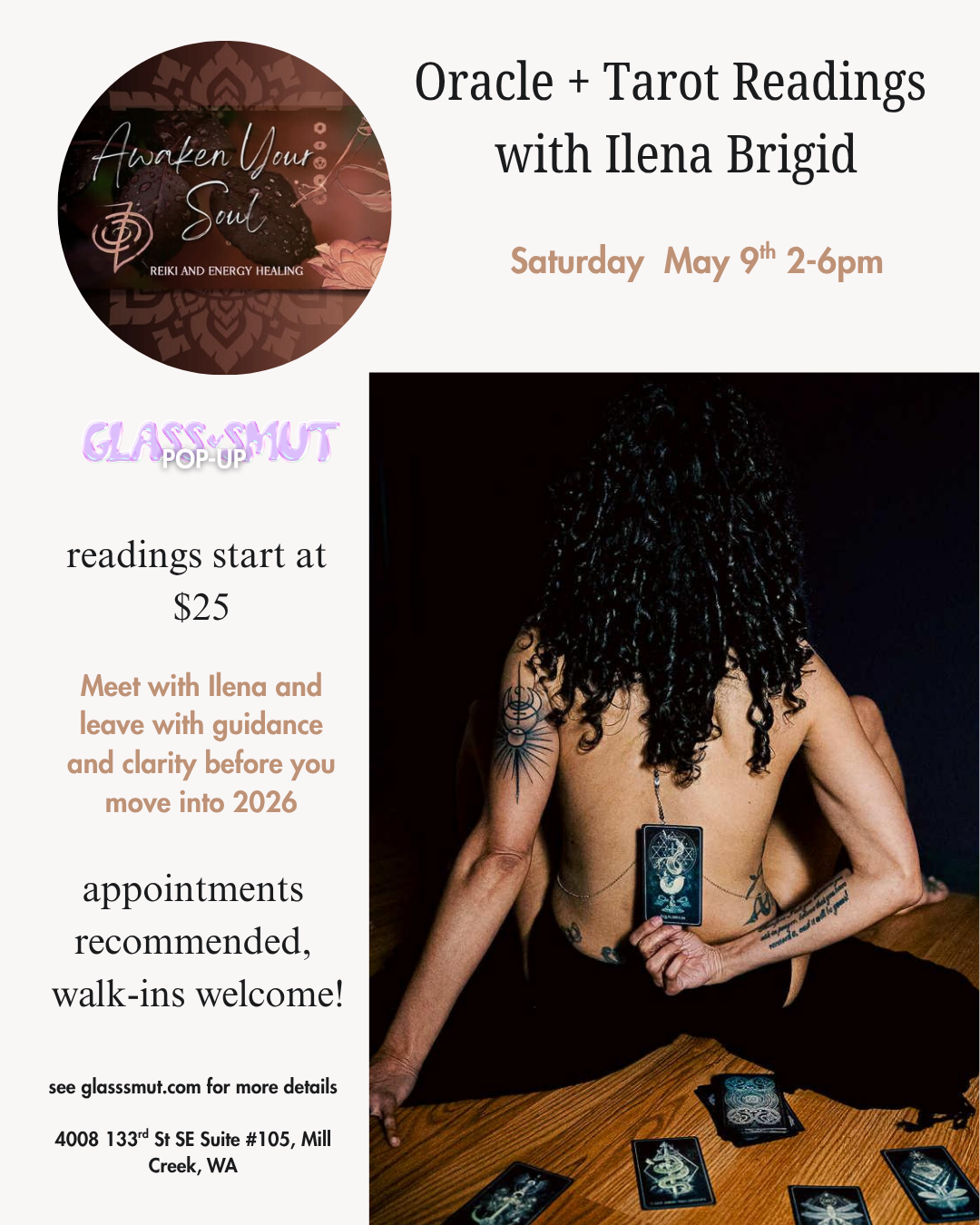 5/9 Oracle and Tarot Readings 2-6pm