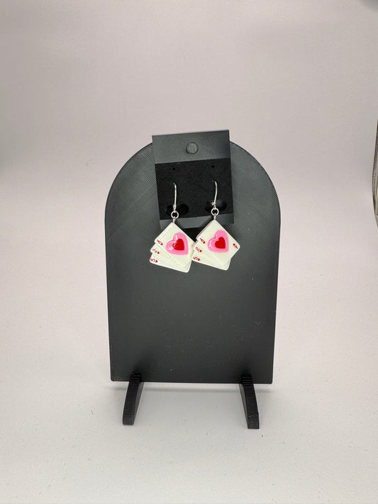 Ace of Hearts Earrings
