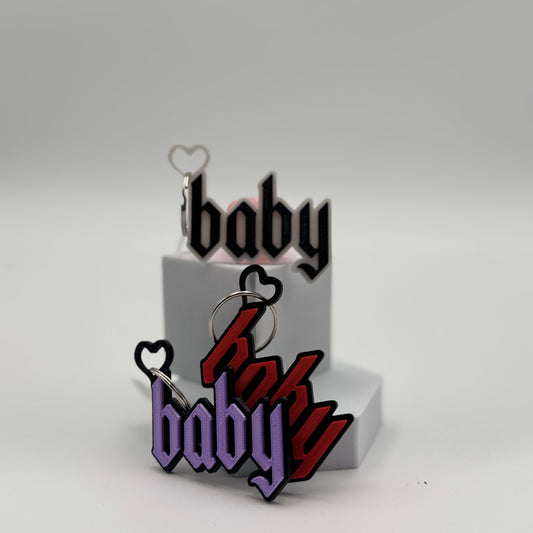 baby Blackletter Keychain