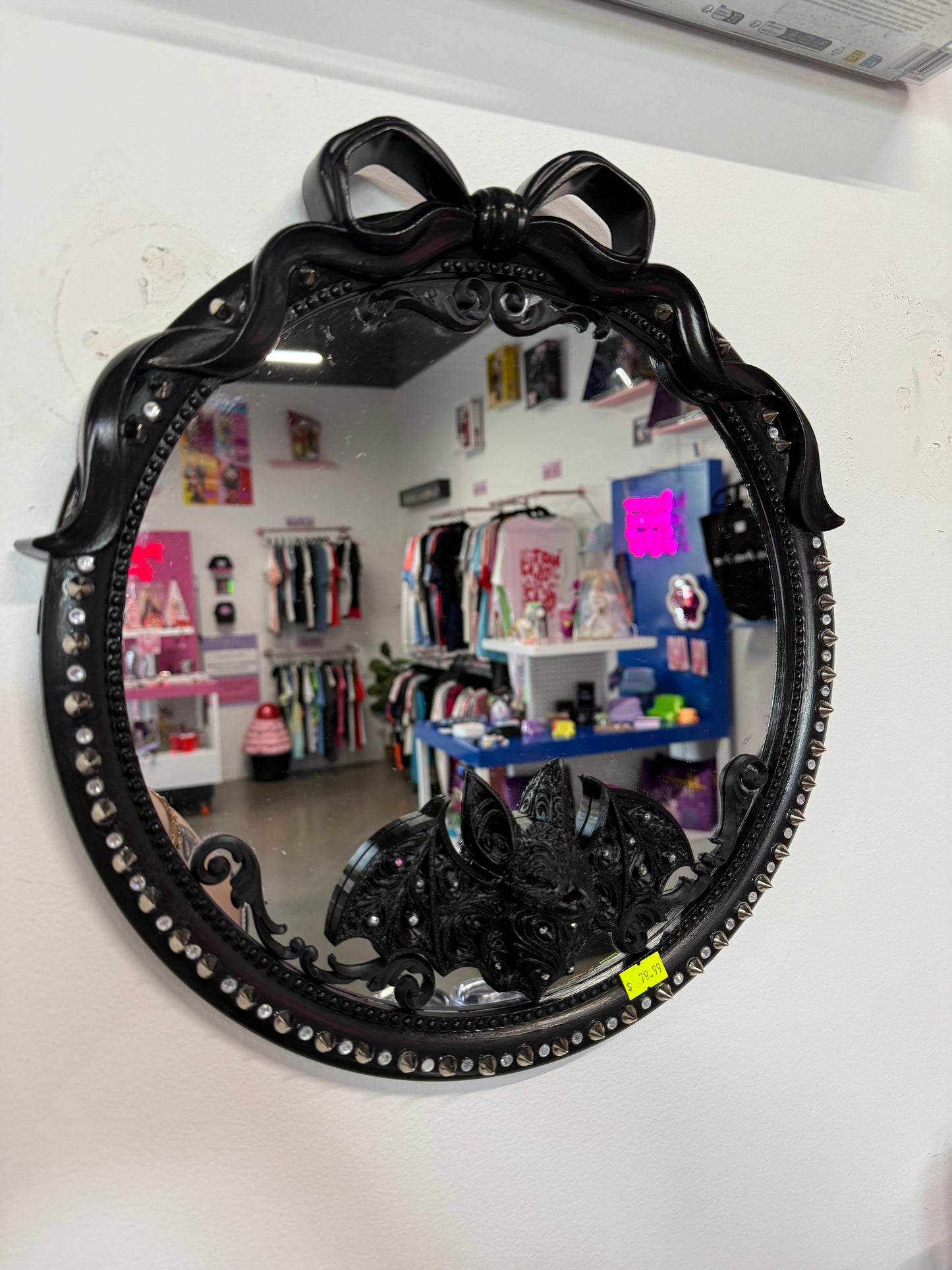 Gothic Kiss Bat Mirror