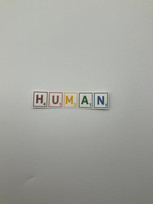 HUMAN Scrabble Pride Stickers G20