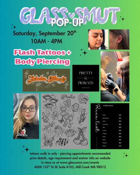 9/20 Flash Tattoo + Piercing Pop-Up