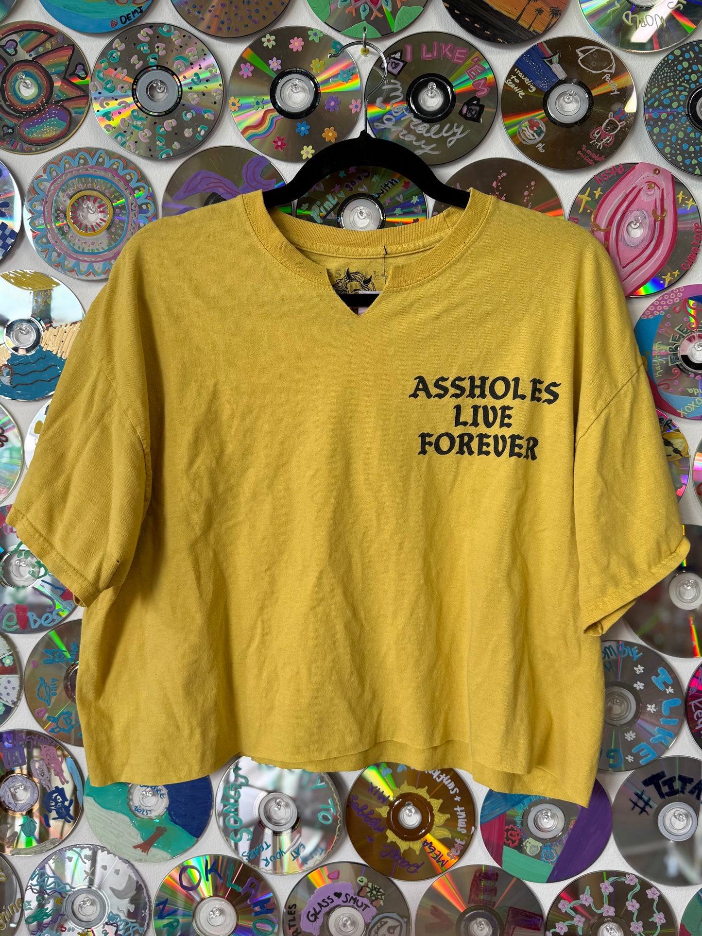 #180 - Assholes Live Forever Crop t-shirt - XL
