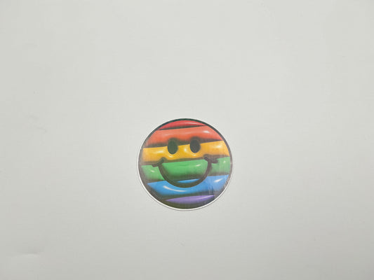Puffy Pride Smiley Sticker G18