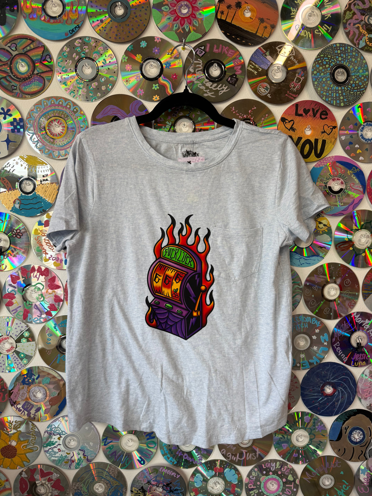 #208 - Fuck Luck Pocket T-shirt - M