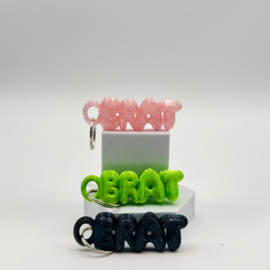 Brat Balloon Keychain