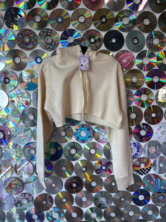 Our Best Friends Are Strangers Crop Hoodie S #528