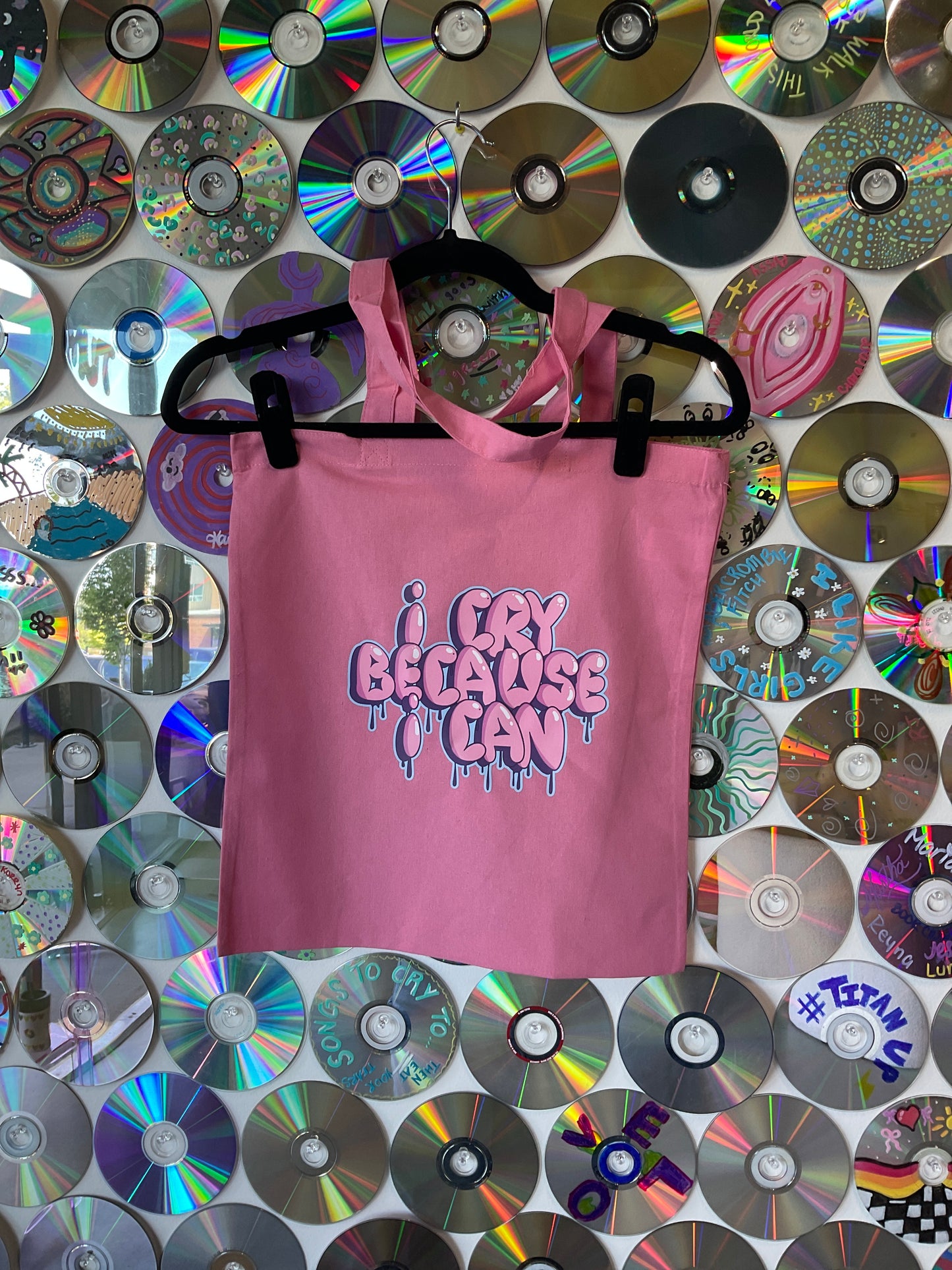 Cry Because I Can Pink Tote #489