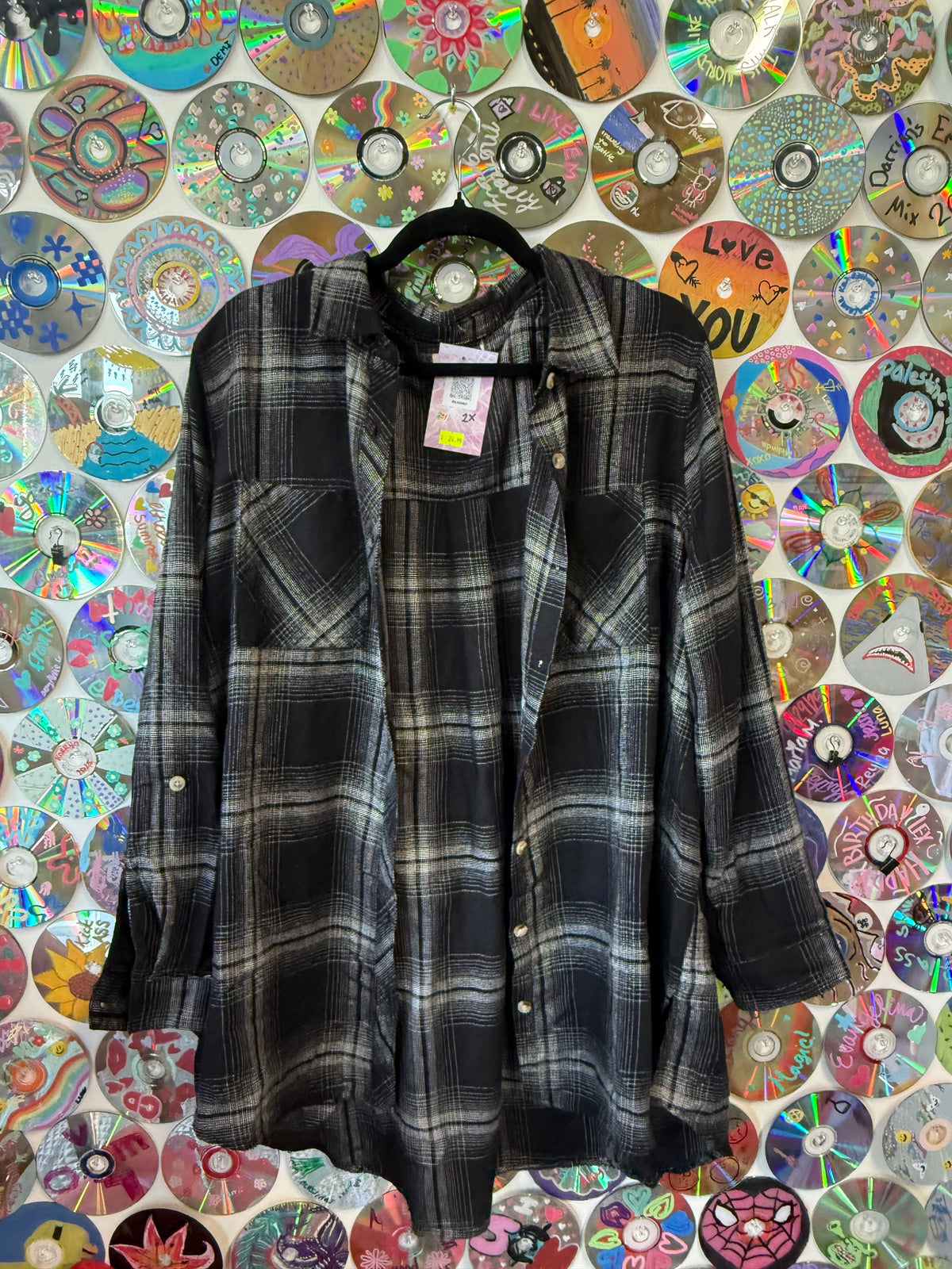 #261 - It's Okay to Fall Hard and Fast Flannel Shirt - 2XL