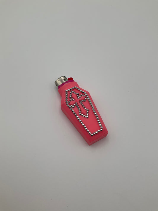 Chrome Barbie Holy Smokes BIC Lighter Case #320