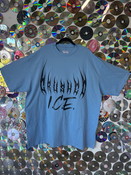 #550 - "Crushed Ice" Blue Tshirt 4XL