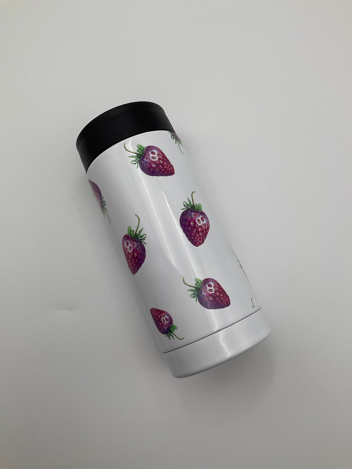 Strawberry Fields Insulated Slim Can Coozie #369
