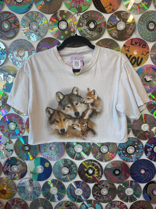 #249 - A Lot of Wolves Crop T-shirt - S