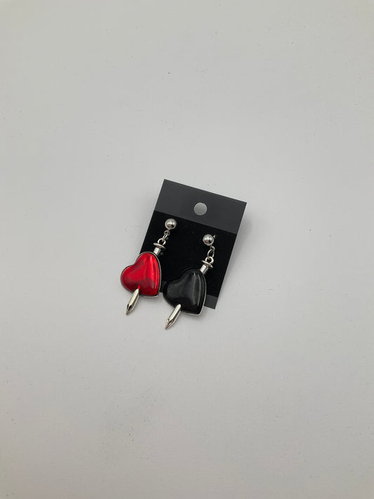 Hearts and Nails Earrings