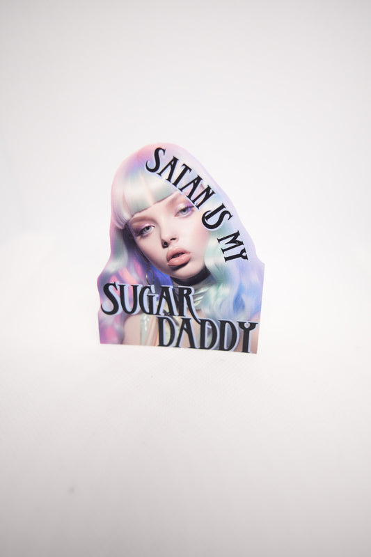 Satan is my Sugar Daddy Sticker - C12