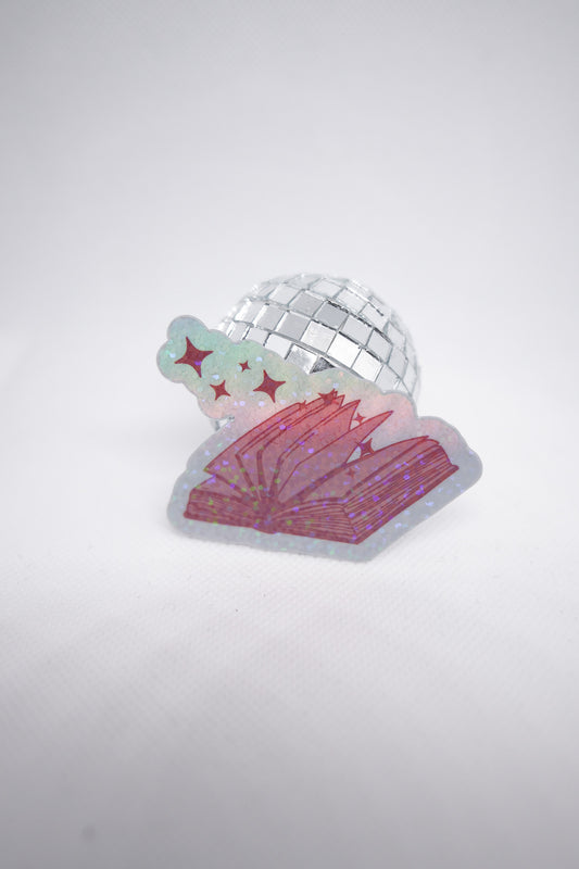 Magic Pink Book Sticker - B8