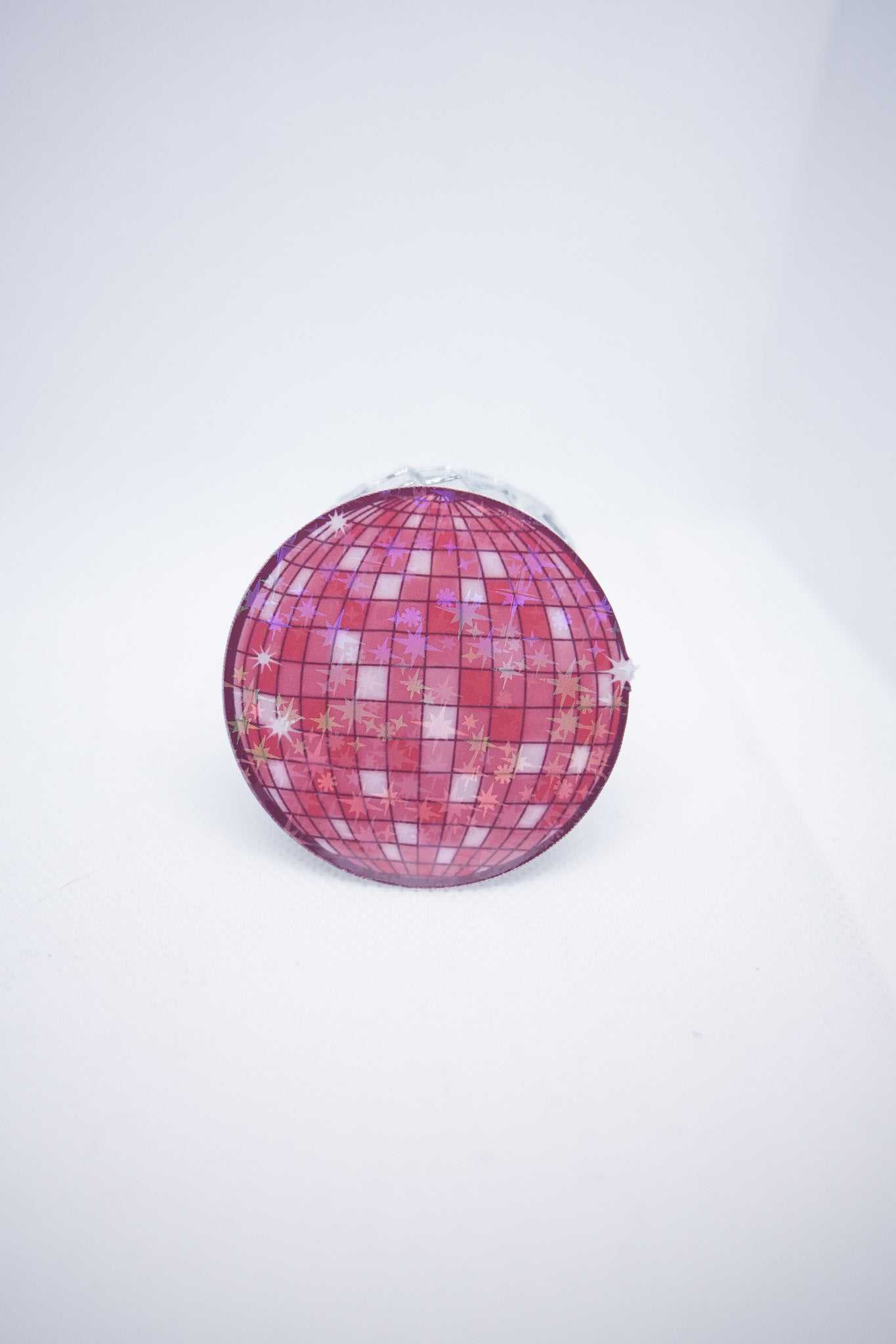 A3 Pink Disco Ball Sticker