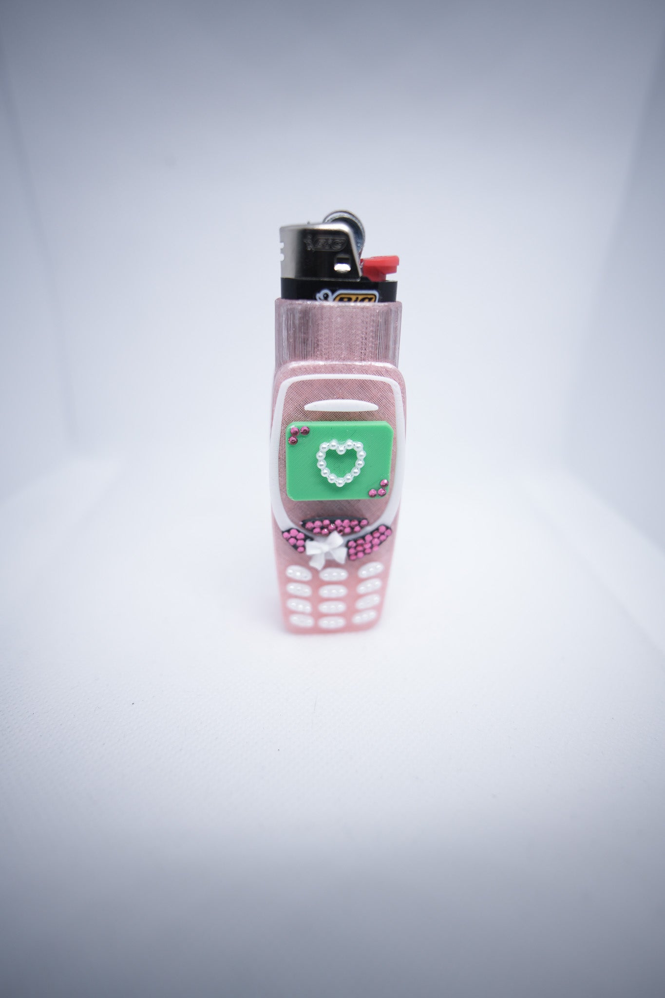 #111 - Babydoll Pink Nokia BIC Lighter Case