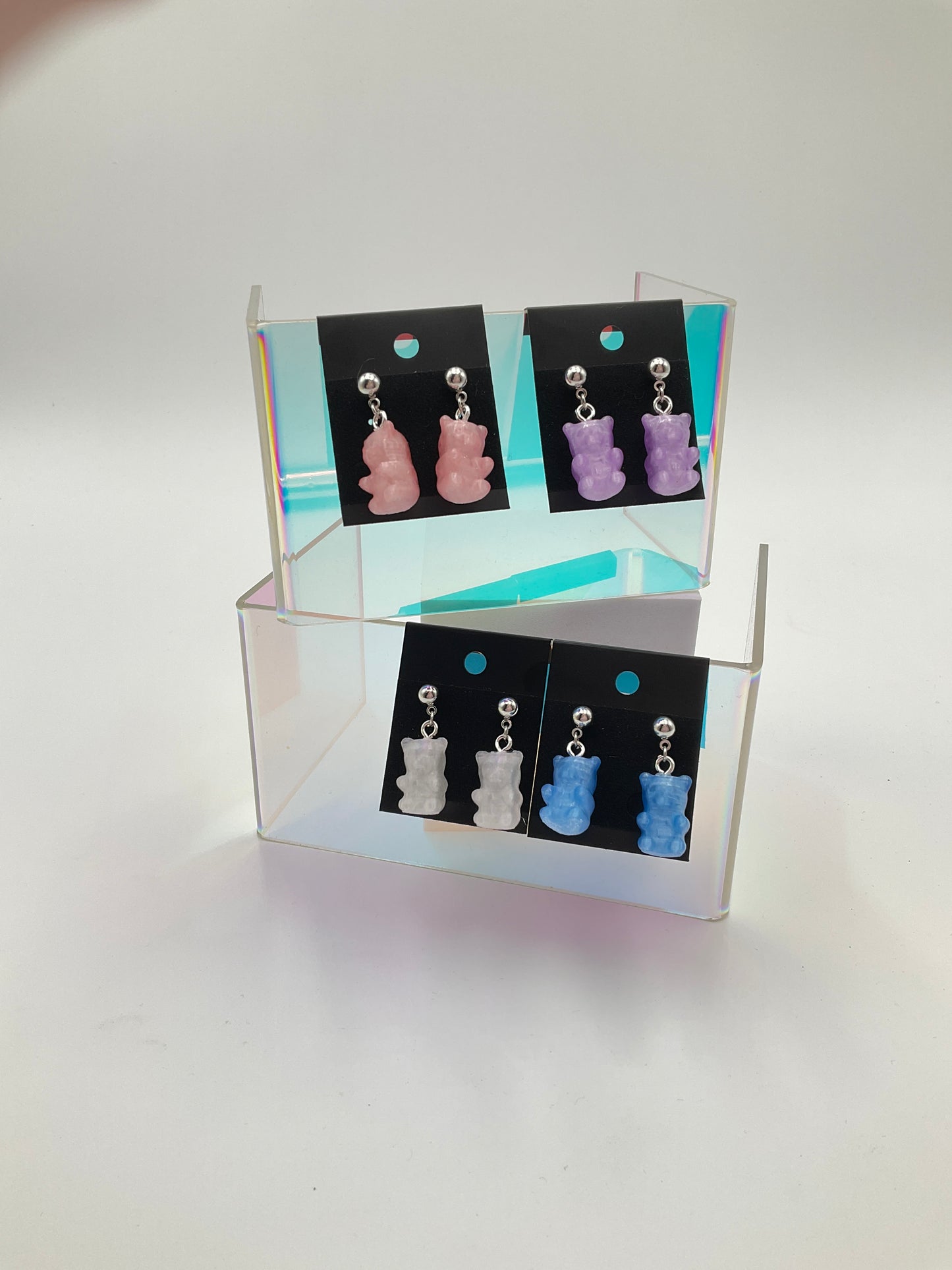 Gummy Bear Dangle Stud Earrings