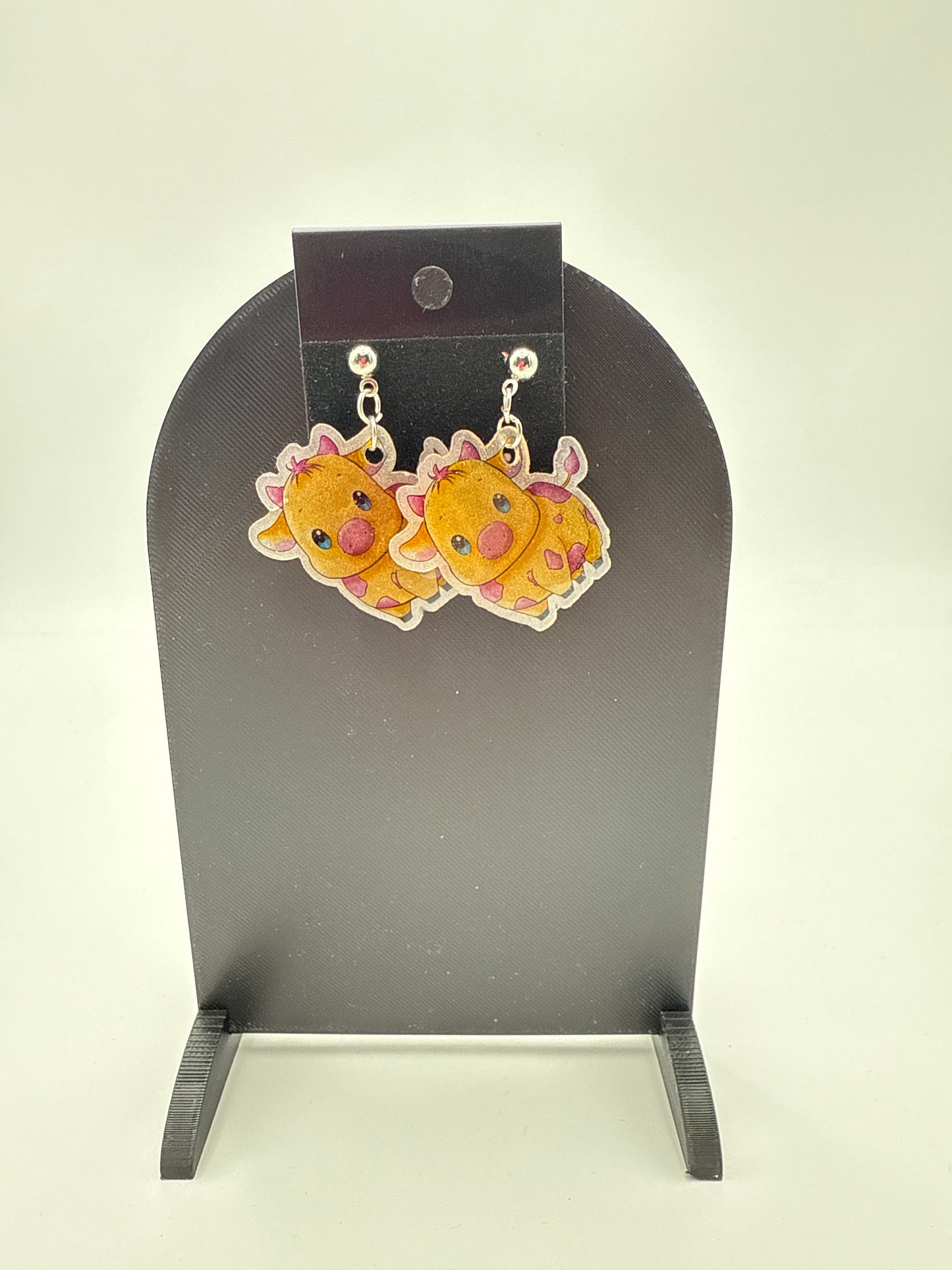 Cow Shrinky Dink Earrings