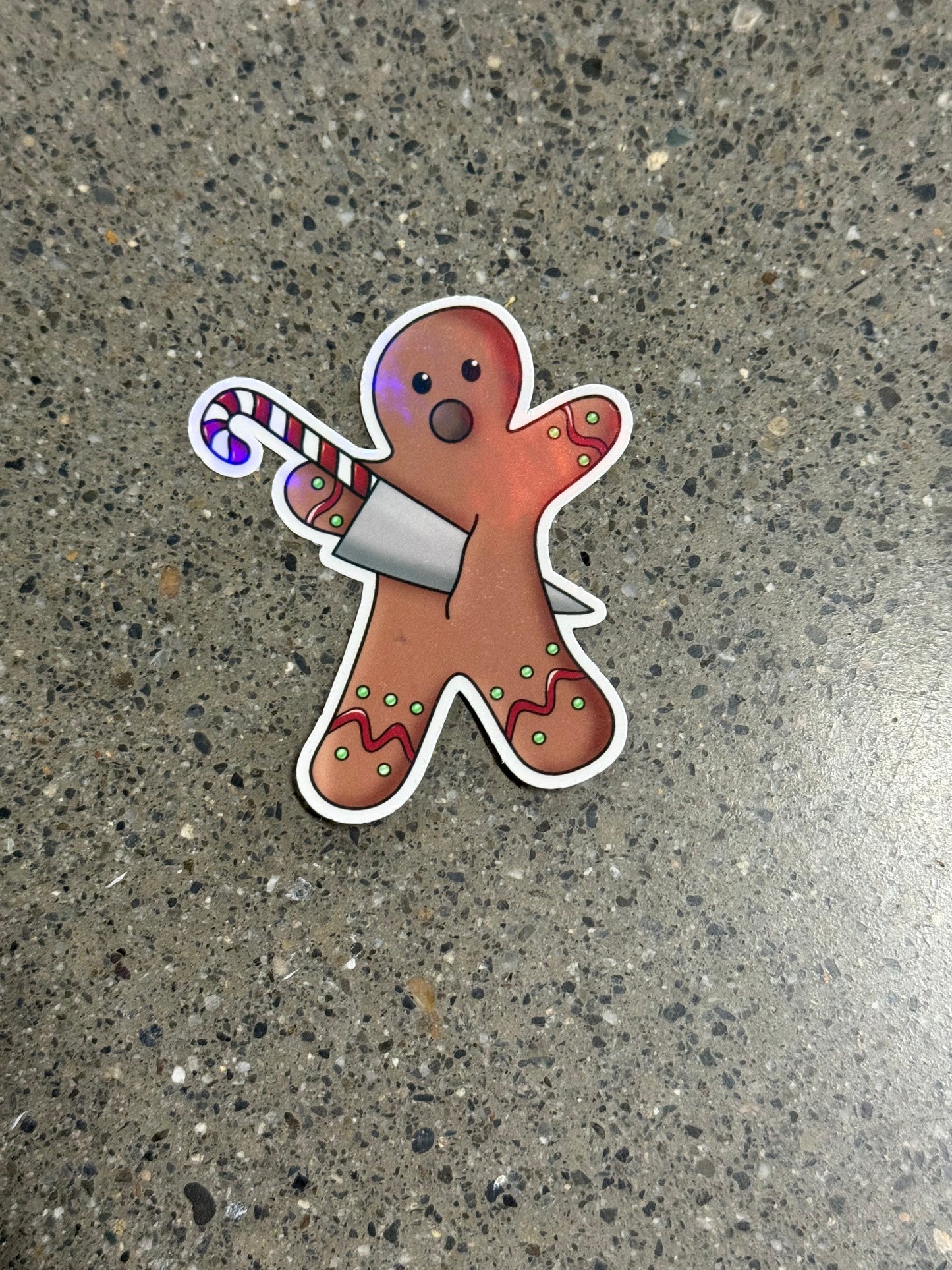 Gingerbread Man Sticker - X1