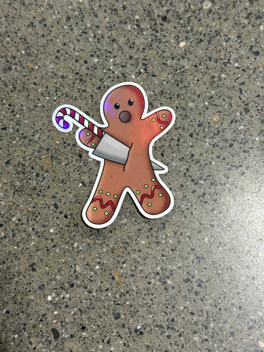 Gingerbread Man Sticker - X1
