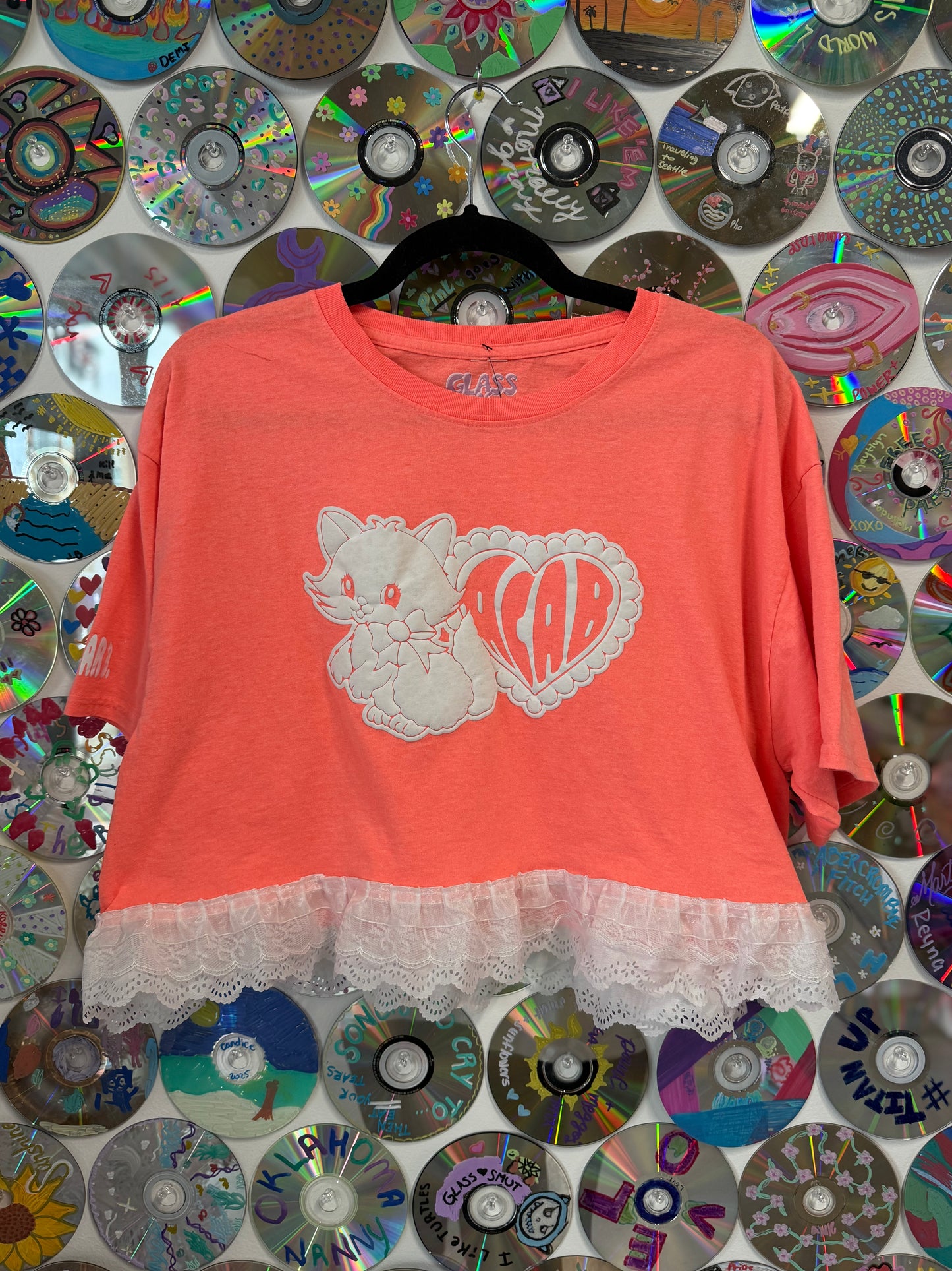 #962 - ACAB Kitten Crop Shirt - XL