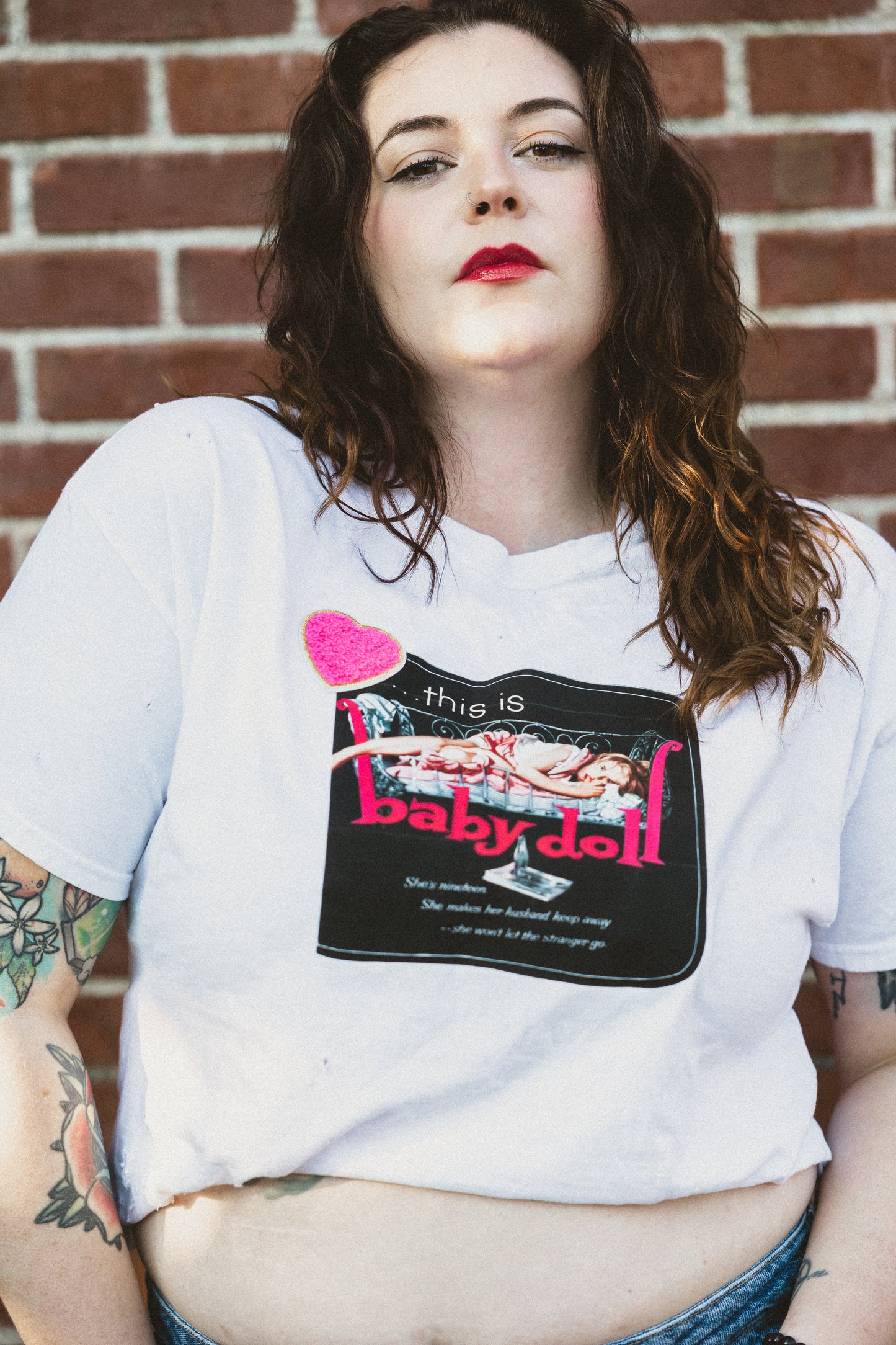 #59 - This is Babydoll Crop - L