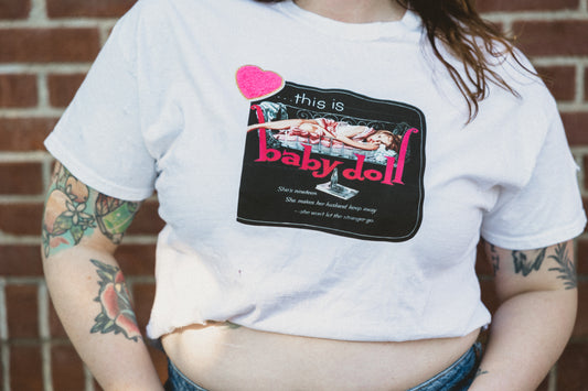 #59 - This is Babydoll Crop - L