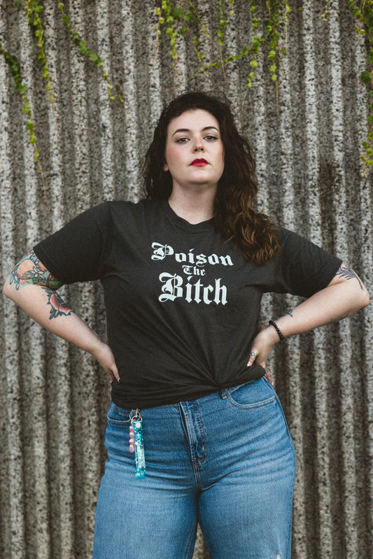 #55 - Poison the Bitch Gray Tee - L