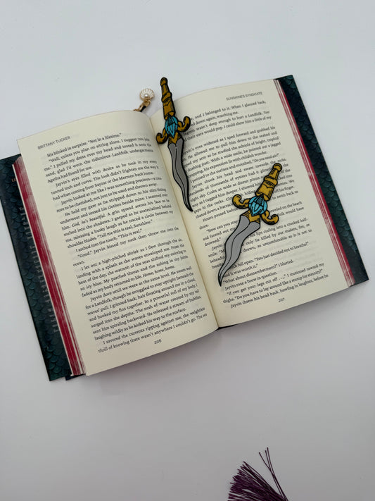 Wave Bladed Dagger Bookmark
