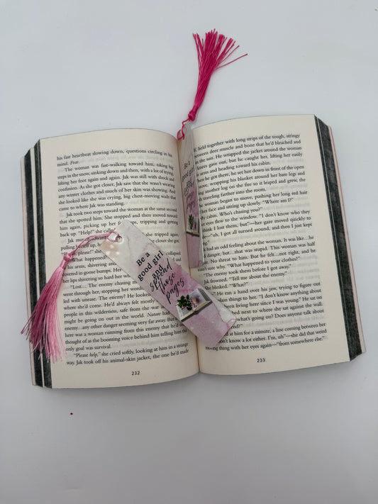 "Spread those pages" Metal Bookmark