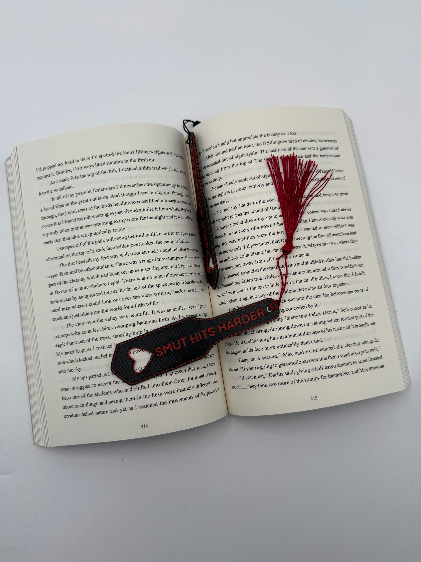 "Smut Hits Harder" Paddle Bookmark