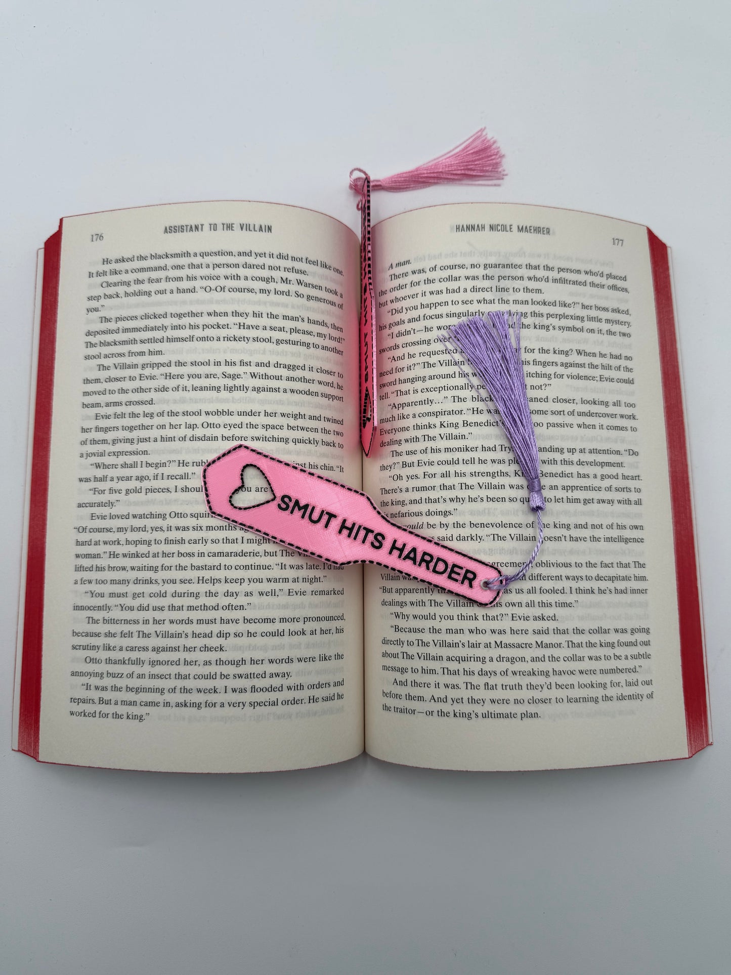 "Smut Hits Harder" Paddle Bookmark